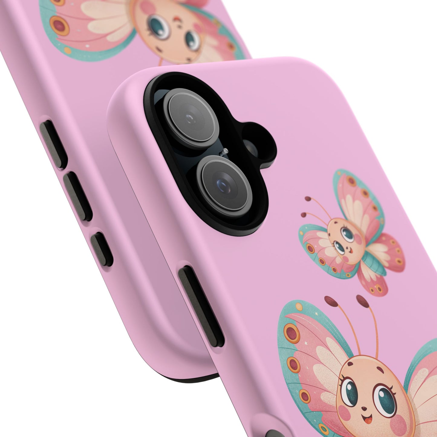 Cute Butterfly Phone Case, Tough Phone Cover, Girly Phone Accessory, Unique Gift for Her, Kids Phone Case, Floral Design Case