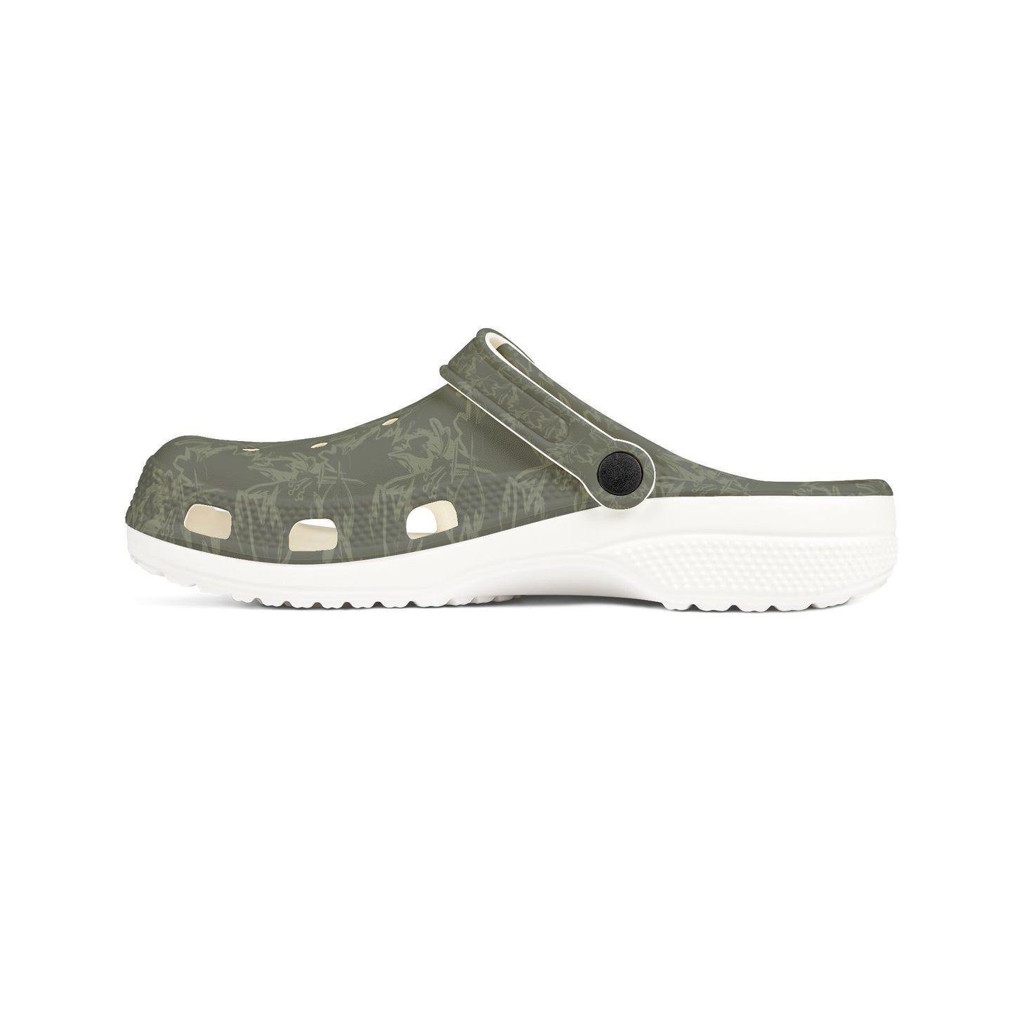 Olive Camouflage EVA Foam Clogs – Lightweight Garden & Casual Slip-On Shoes