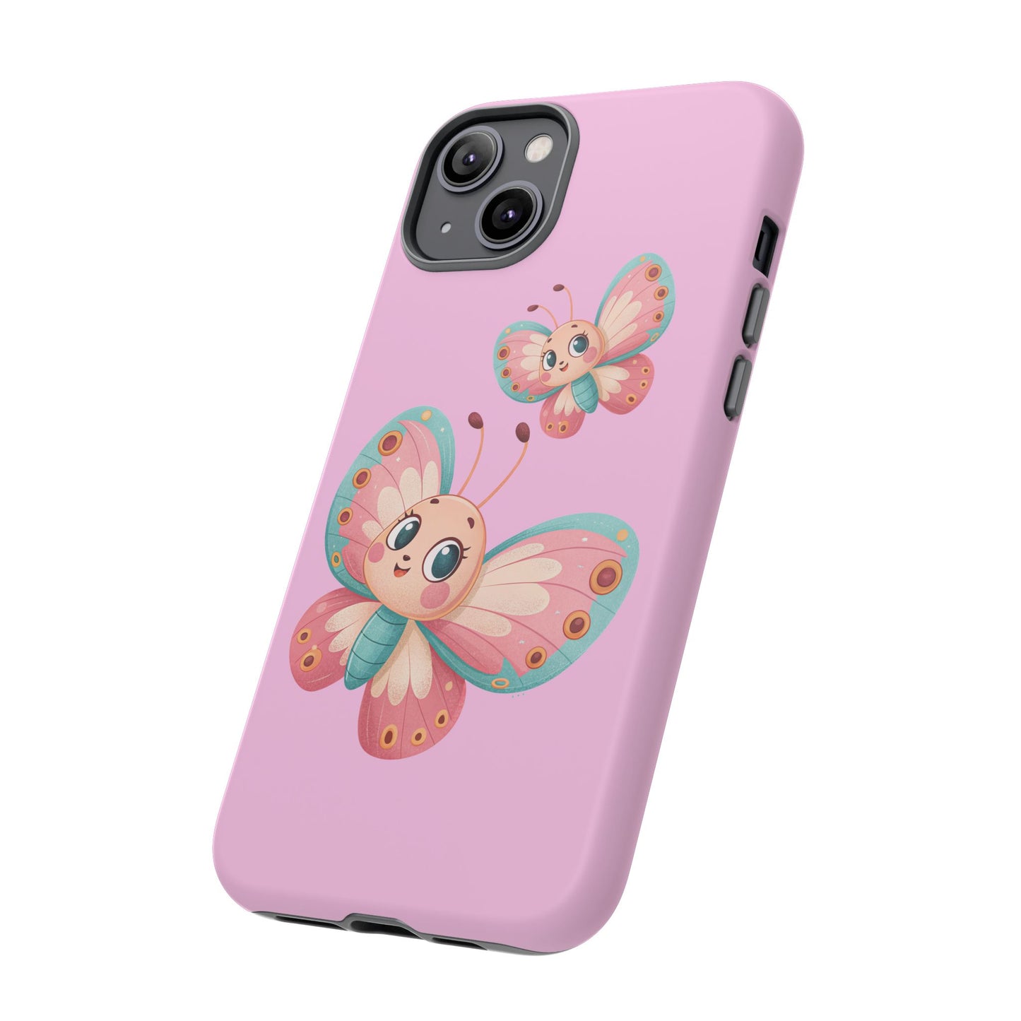 Cute Butterfly Phone Case, Tough Phone Cover, Girly Phone Accessory, Unique Gift for Her, Kids Phone Case, Floral Design Case
