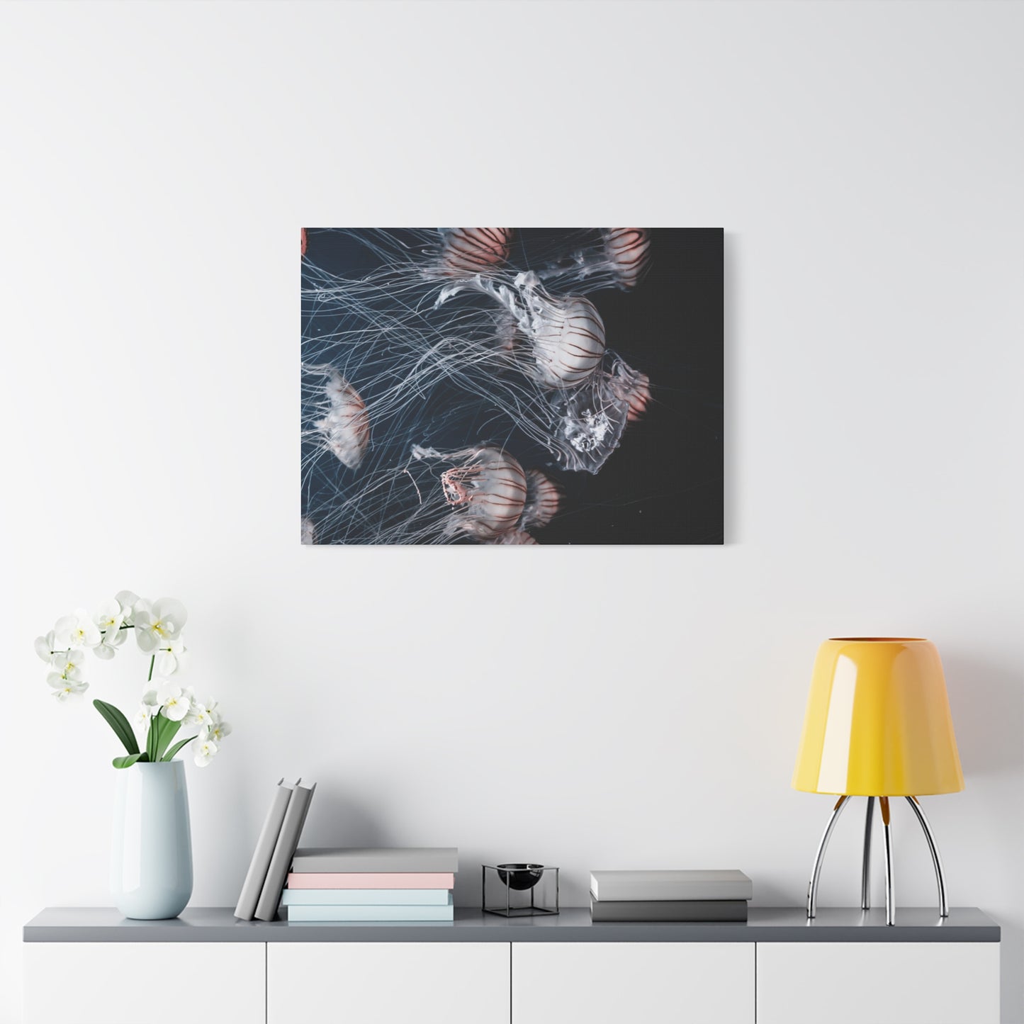 Jellyfish Swarm Matte Stretched Canvas
