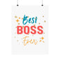 Best Boss Ever Vertical Poster, Inspirational Office Decor,  Motivational Art