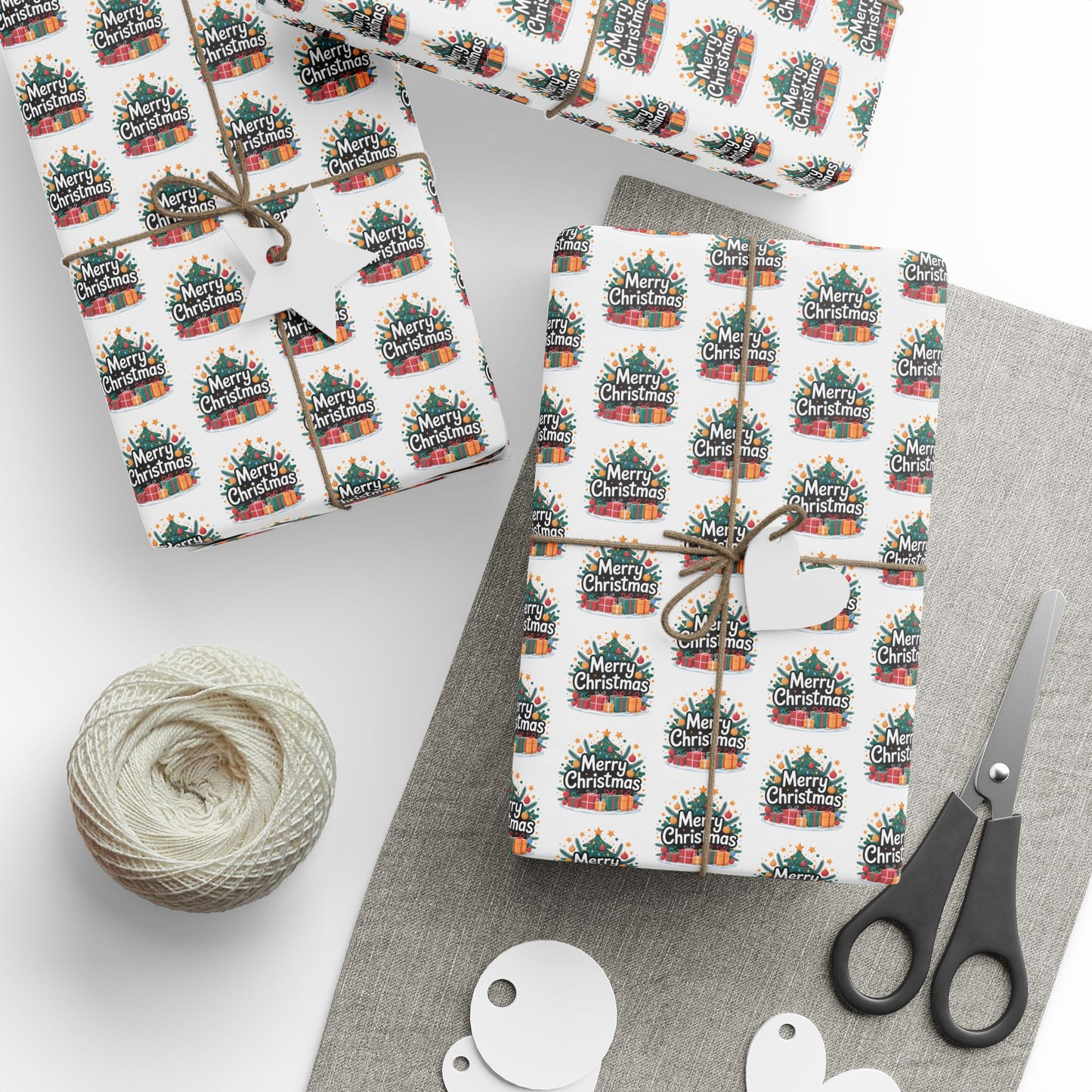 Festive Wrapping Paper, Holiday Gift Wrap, Merry Christmas Design, Party Supplies, Eco-Friendly Gift Wrap, Seasonal Celebrations