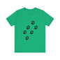Paw Print Short Sleeve Tee | Unisex Animal Lover Shirt, Pet Owner Gift, Casual Wear, Gifts for Dog Lovers, Comfortable T-Shirt