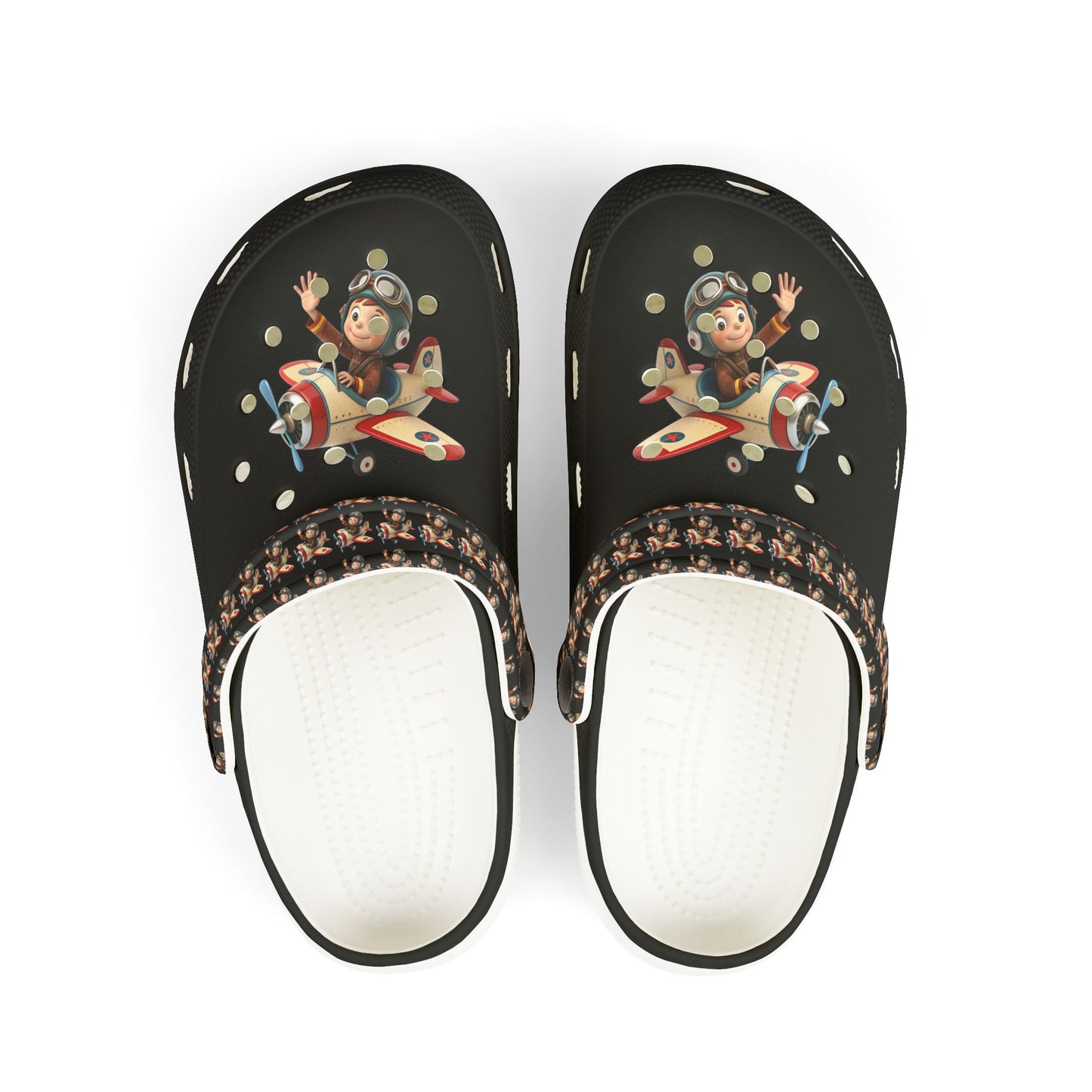 Kid's Fun Foam Clogs - Playful Aviation Theme, Lightweight Slip-On Shoes for Kids, Perfect for Summer Play, Beach Trips, and Outdoor [...]
