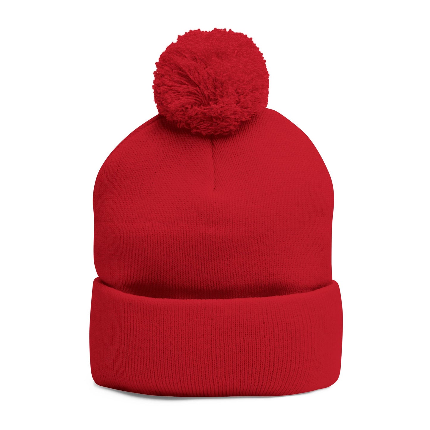 Cozy Pom-Pom Knit Cap, Winter Beanie, Embroidered Hat, Gift for Him/Her, Stylish Knitwear, Cold Weather Accessory