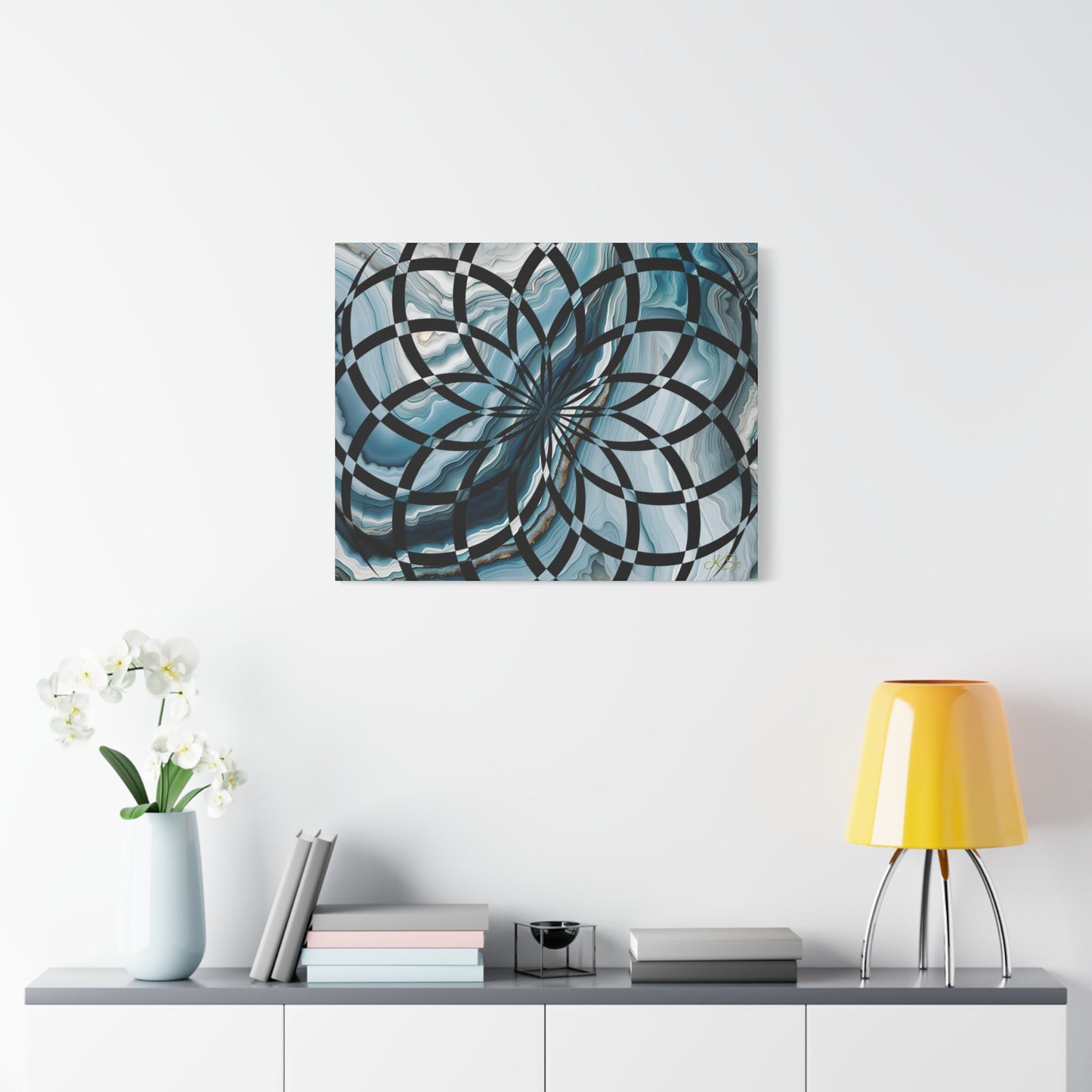 Abstract Geometric Art Canvas Print, Modern Wall