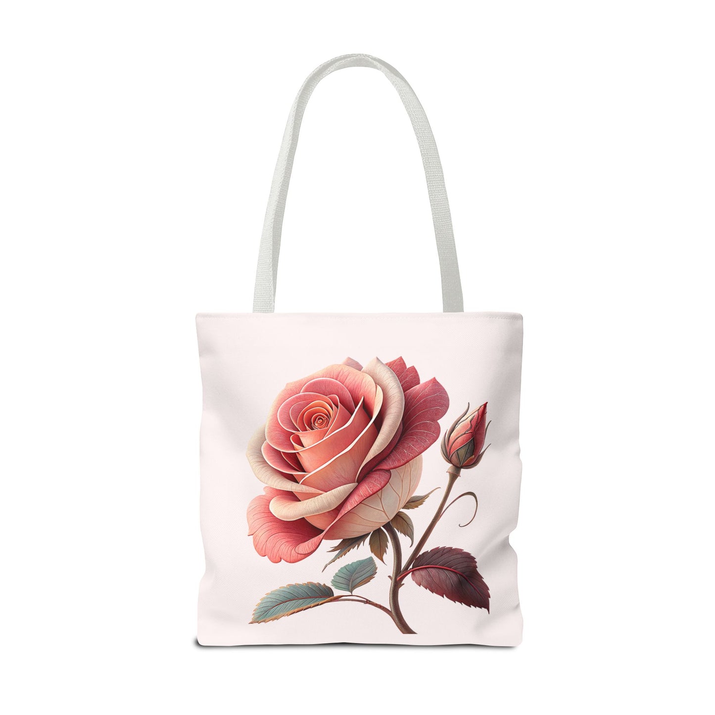 Romantic Floral Tote Bag, Rose Design, Chic Bag, Stylish Carryall, Perfect Gift for Her, Everyday Use, Eco-Friendly