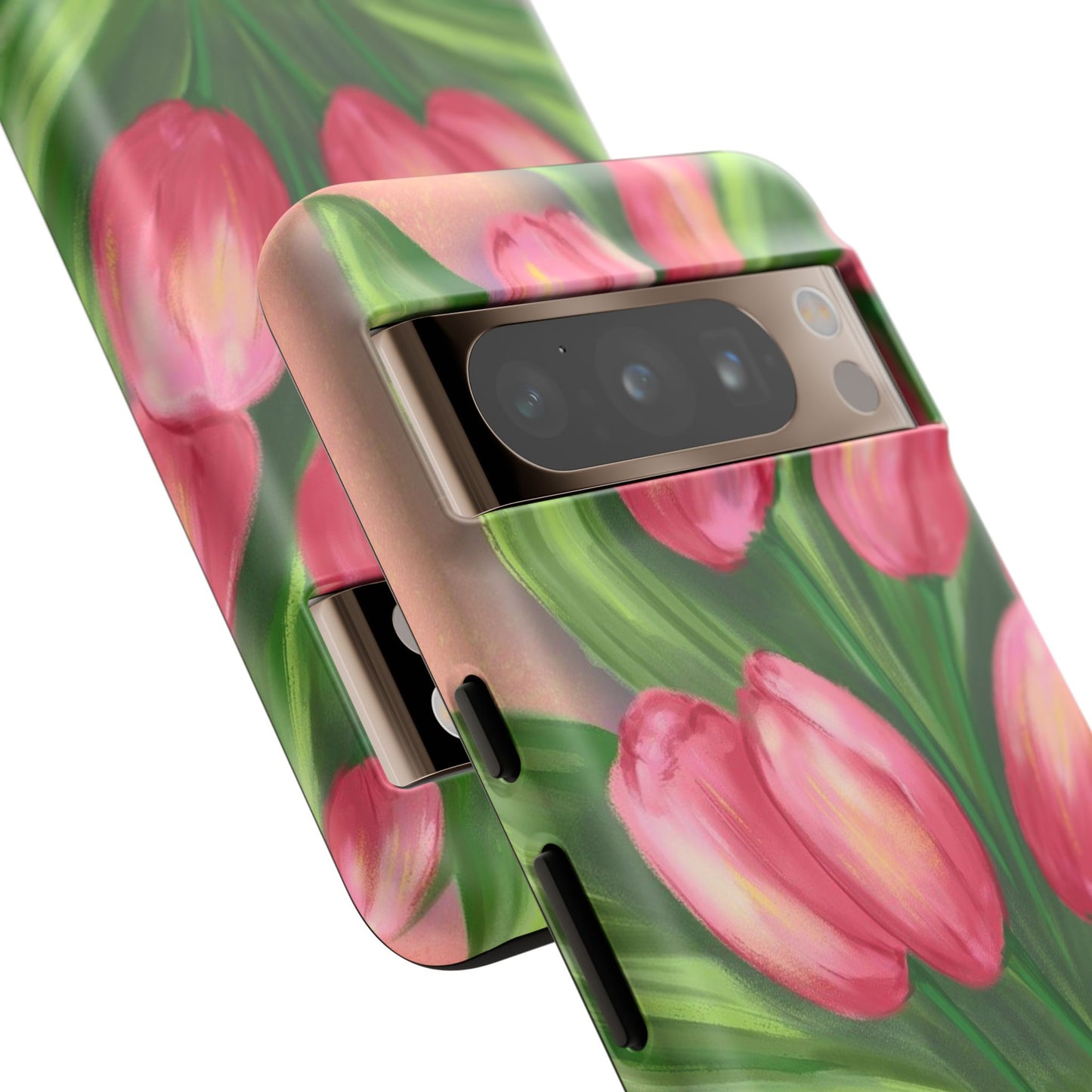 Floral Phone Case with Vibrant Tulips - Tough Cases for Garden Lovers, Spring Gifts, Nature Enthusiasts, Unique Gadget Accessories, [...]