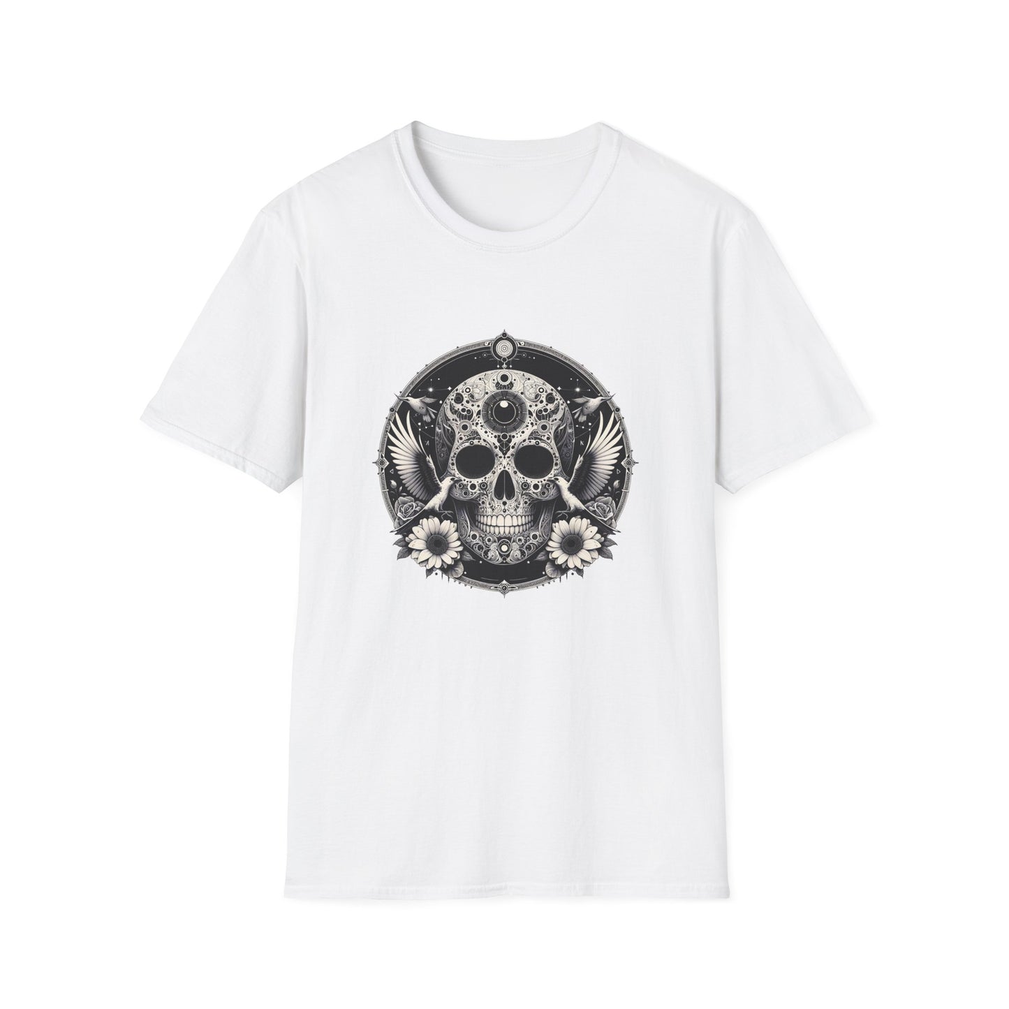 Day of the Dead Skull T-Shirt — Floral Calavera Graphic Tee