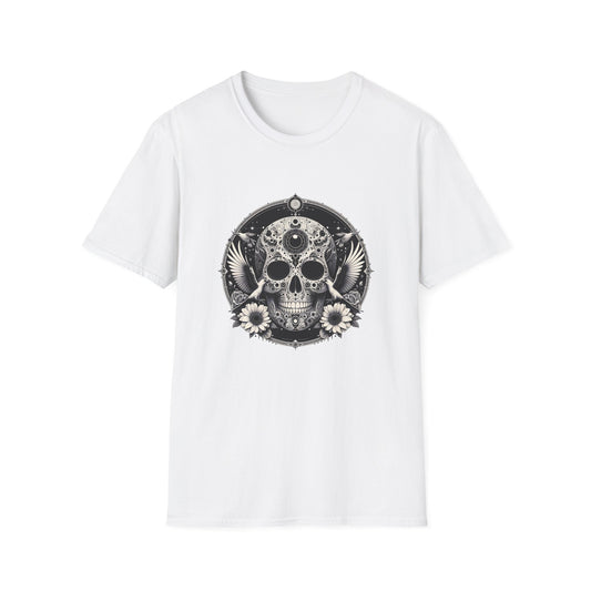 Day of the Dead Skull T-Shirt — Floral Calavera Graphic Tee