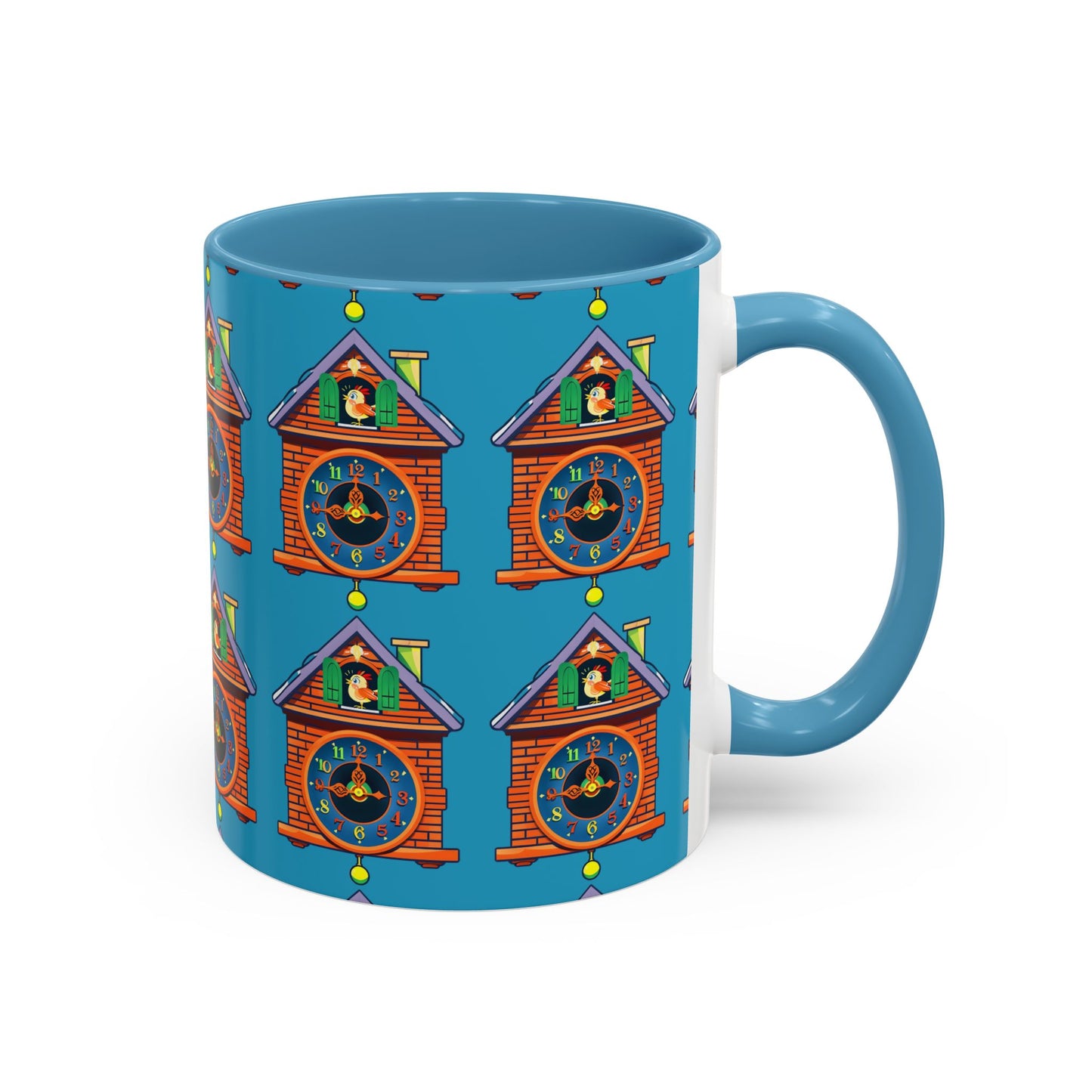 Whimsical Clock House Coffee Mug Unique Gift for Home Decor