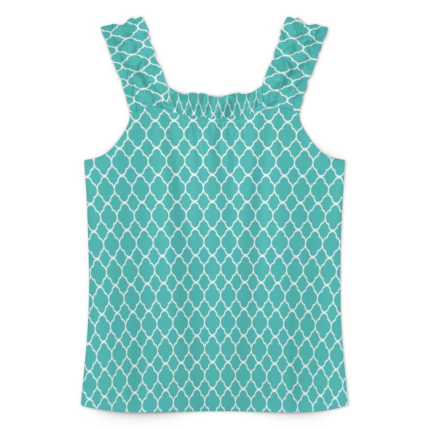 Ruffled Pajama Set  Teal