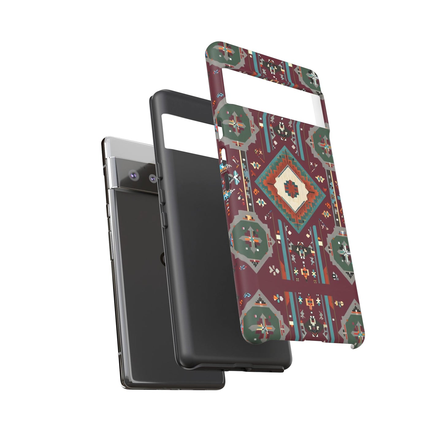 Tribal Pattern Phone Case - Boho Chic, Tough Durable Cover, Stylish Tech Accessory, Gift for Him/Her, Festival Essentials