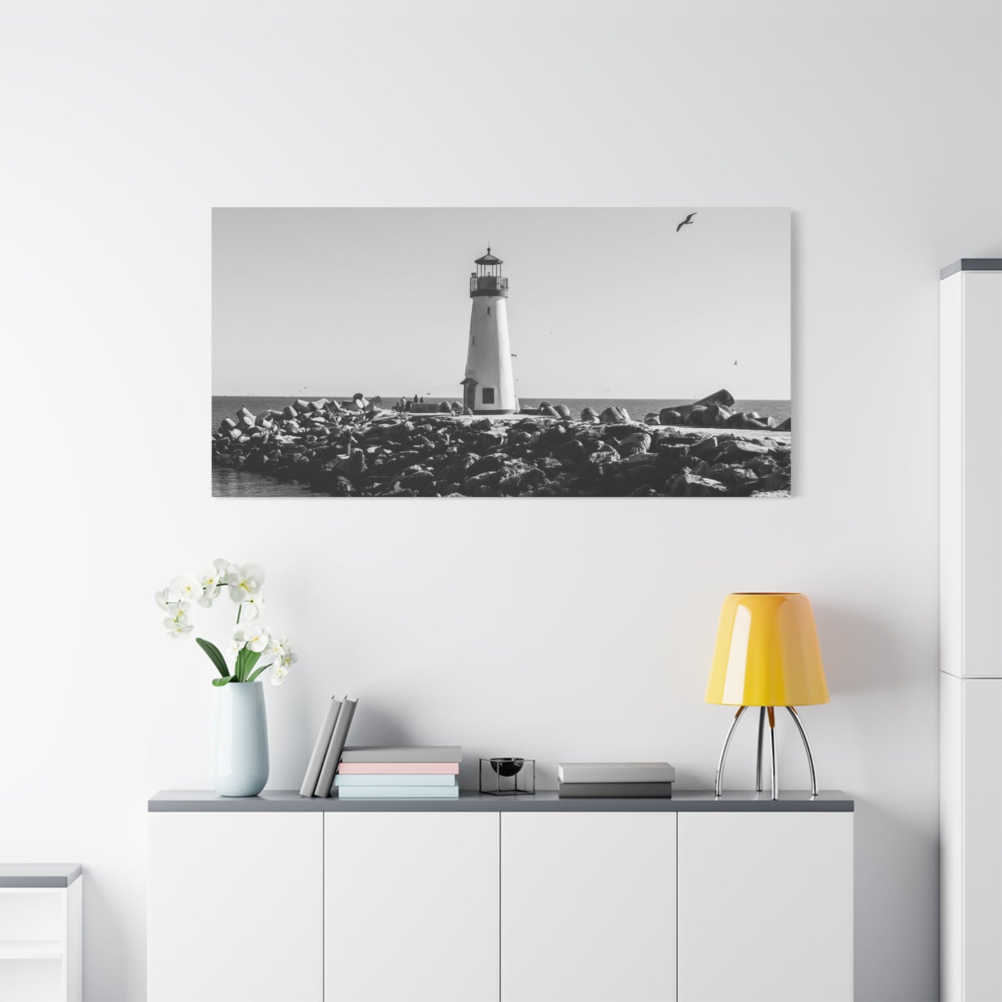 Matte Canvas, Stretched, 1.25" - Lighthouse
