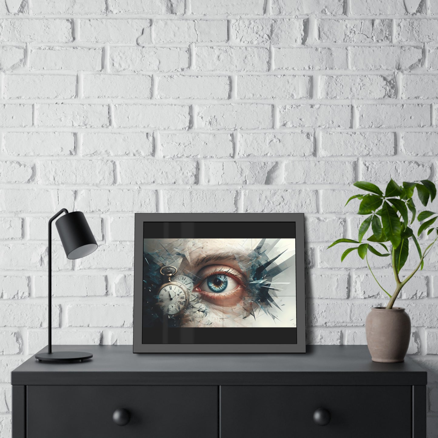 Surreal Eye Art Framed Poster
