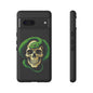 Skull & Snake Phone Case | Tough Cases, Protective Cover, Edgy Phone Accessories, Gothic Gift, Halloween Decor