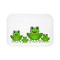 Playful Frog Bath Mat, Fun Bathroom Decor, Kids Bath Accessory, Froggy Home Essentials, Gift for Nature Lovers