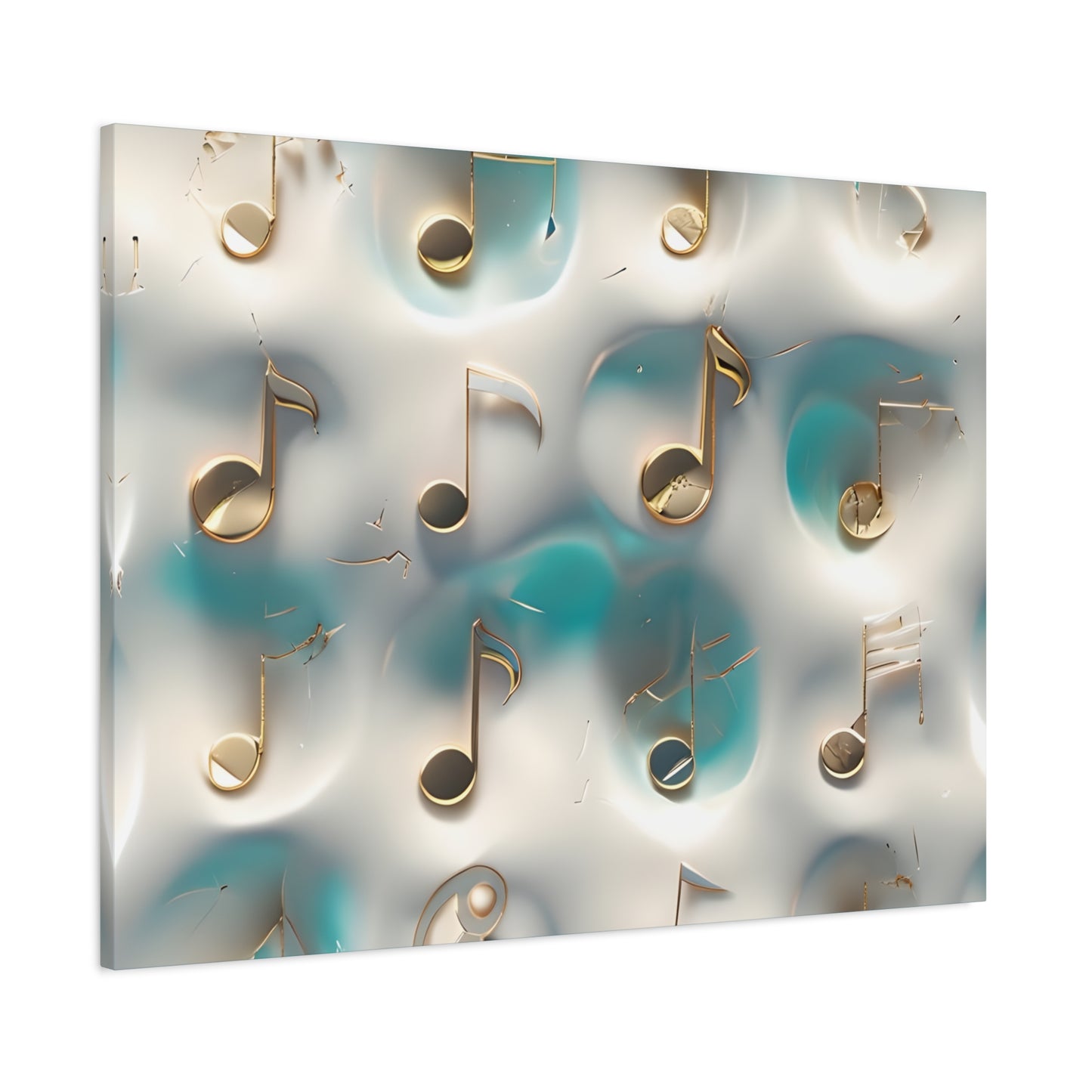 Musical Notes Wall Art Canvas, Elegant Home Decor, Perfect for Musicians, Music Lovers, Gifts for Music Teachers, Unique Art Piece
