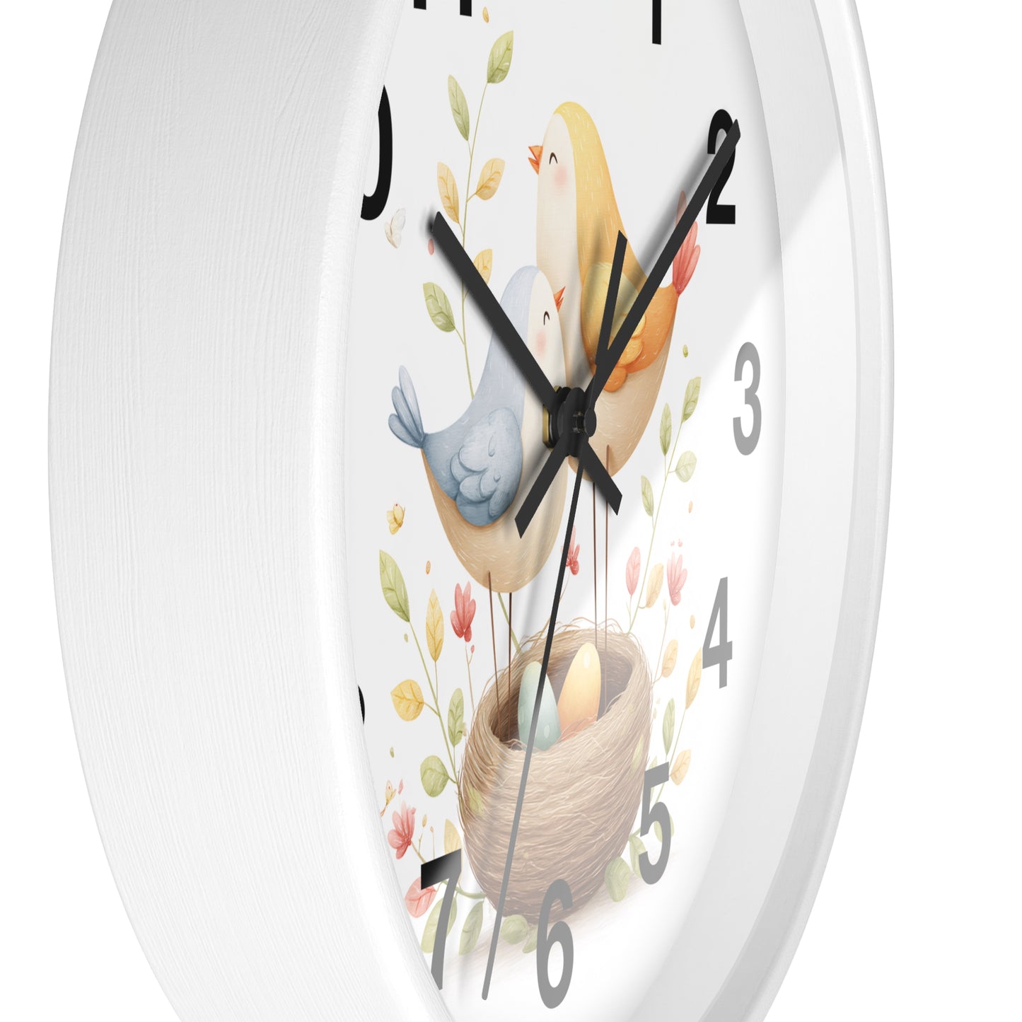 Charming Bird Nest Wall Clock | Nature-Inspired Decor, Gift for Bird Lovers, Home Decoration, Springtime Gift, Unique Wall Art