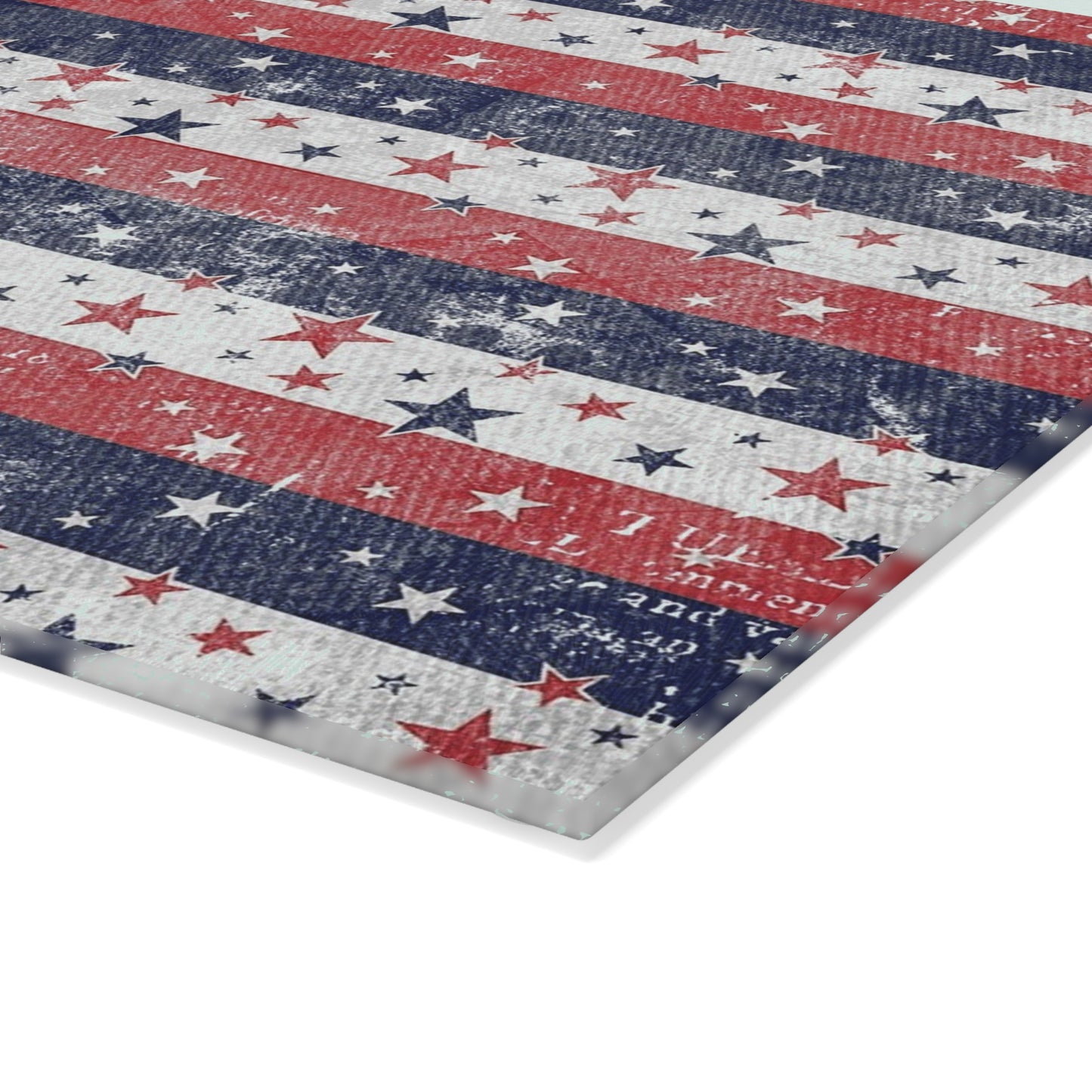 Patriotic Glass Cutting Board, USA Flag Kitchen Decor, Cooking Gift for Her, Independence Day, Memorial Day, Home Chef Essentials