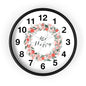Floral Motivational Wall Clock | Home Decor | Gift for Her | Positive Quote Decor | Pink Wreath Design | Living Room Decor