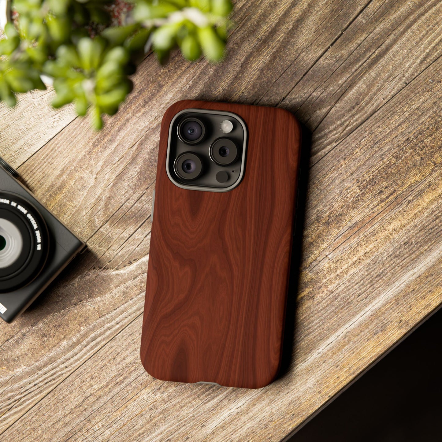 Wood Grain Phone Case, Stylish Tough Cases, Nature-Inspired Protective Cover, Unique Gifts for Him and Her, Eco-Friendly Tech Accessory