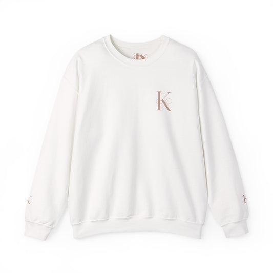 Minimalist Unisex Crewneck Sweatshirt with Initial Charm, Comfortable Lounge Wear, Gift for Him or Her, Casual Style, Everyday Essential