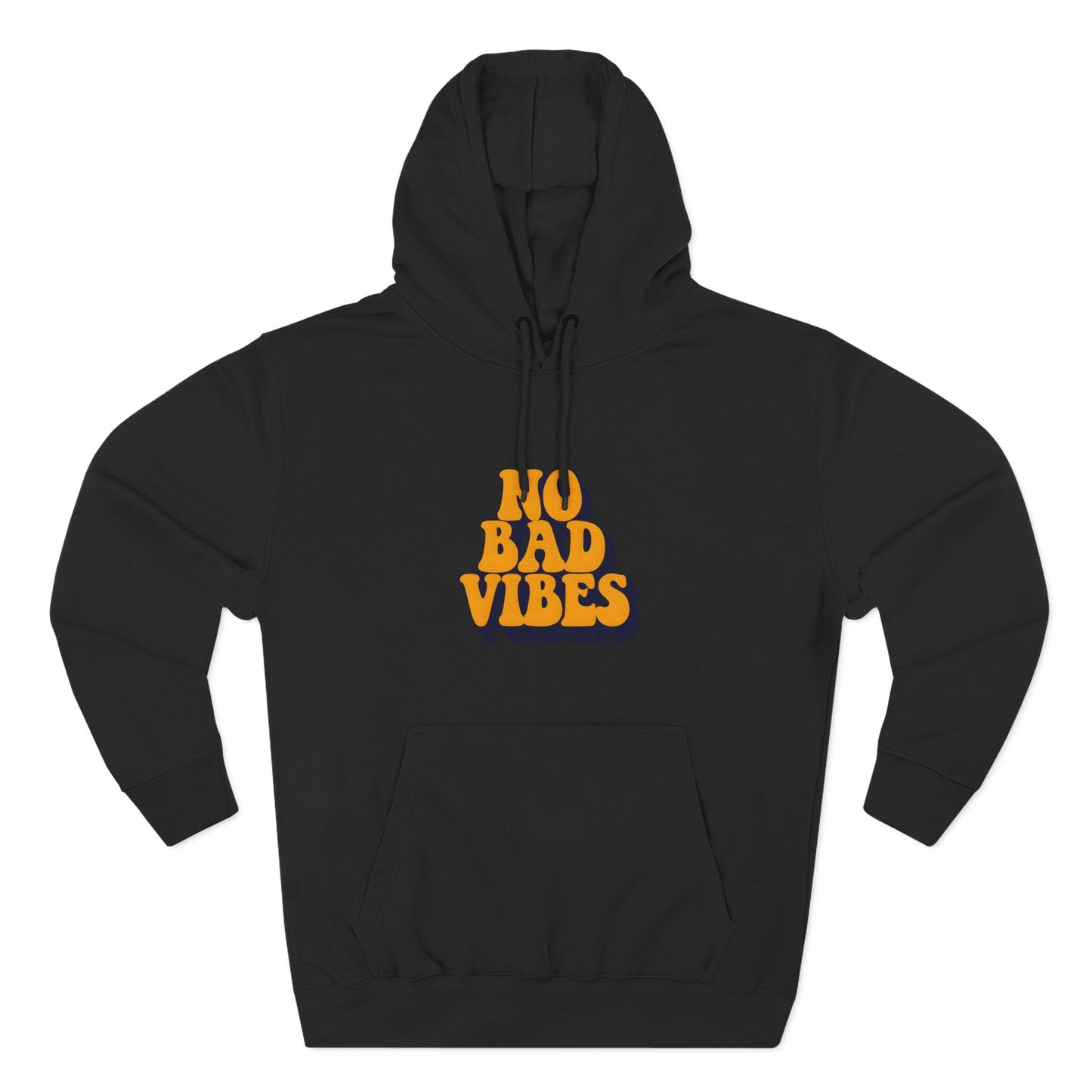 Good Vibes Only Fleece Hoodie for Positive Energy Lovers, Motivational Comfort, Chill Attire, Casual Wear, Gift for Friends