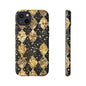 Elegant Gold & Black Phone Case for Tough Protection