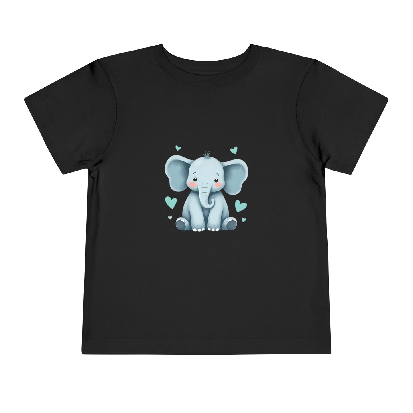 Adorable Elephant Toddler Tee, Kids Short Sleeve Shirt, Cute Baby Clothes, Elephant Lover Gift, Birthday Outfit