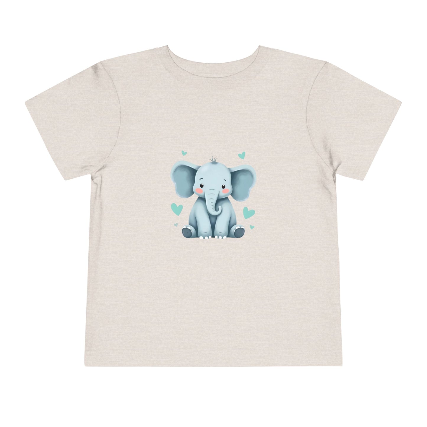 Adorable Elephant Toddler Tee, Kids Short Sleeve Shirt, Cute Baby Clothes, Elephant Lover Gift, Birthday Outfit