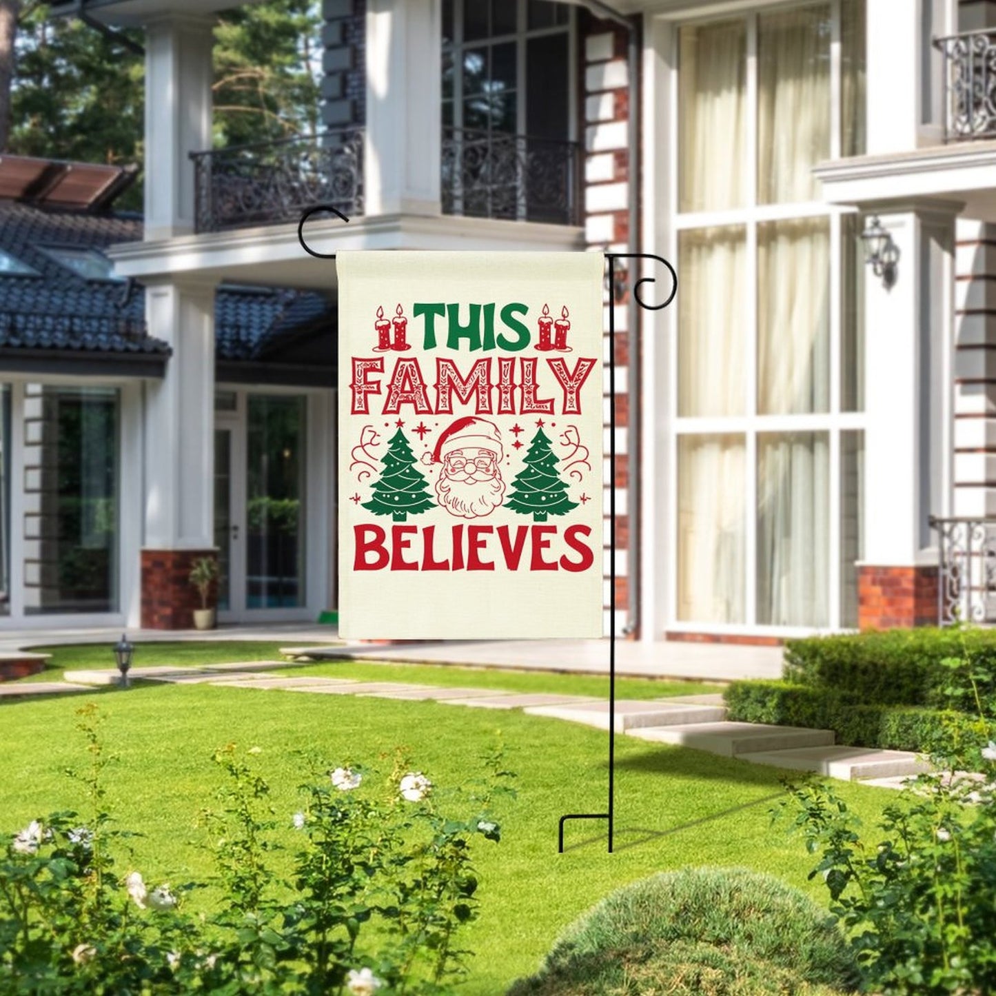 Personalized Flax Garden Flag (Identical Dual-sided Printing)