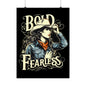 Bold & Fearless Cowboy Woman Poster — Matte Vertical Wall Art