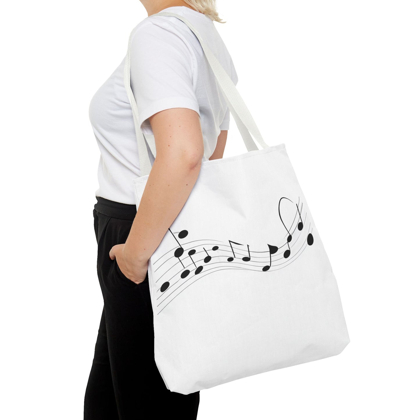 Musical Notes Tote Bag | Perfect for Music Lovers, Eco-Friendly Shopping