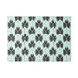 Palm Leaf Glass Cutting Board — Modern Mint Patterned Kitchen Board