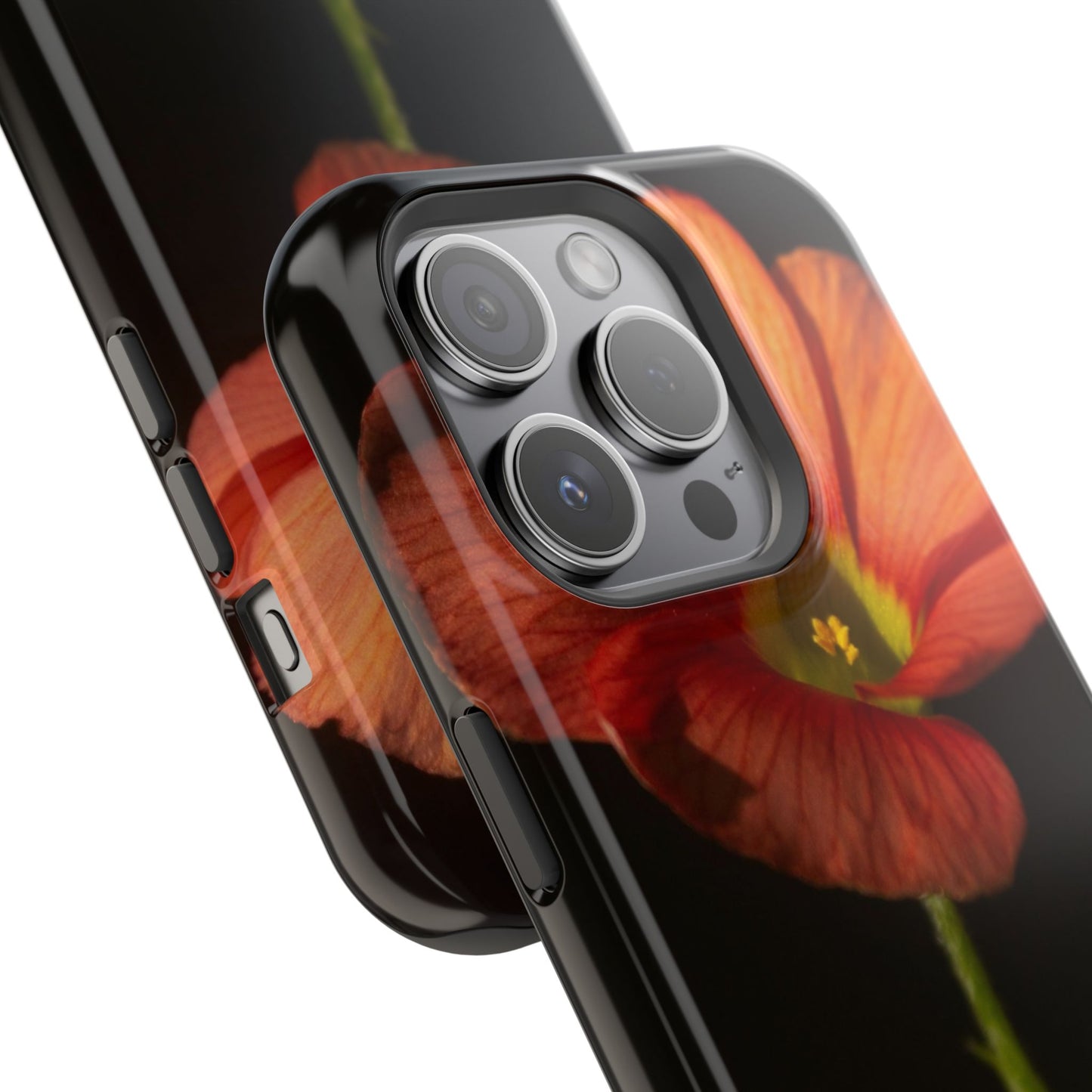 Poppy Bloom Magnetic Impact Phone Case — Slim Protective Floral Design