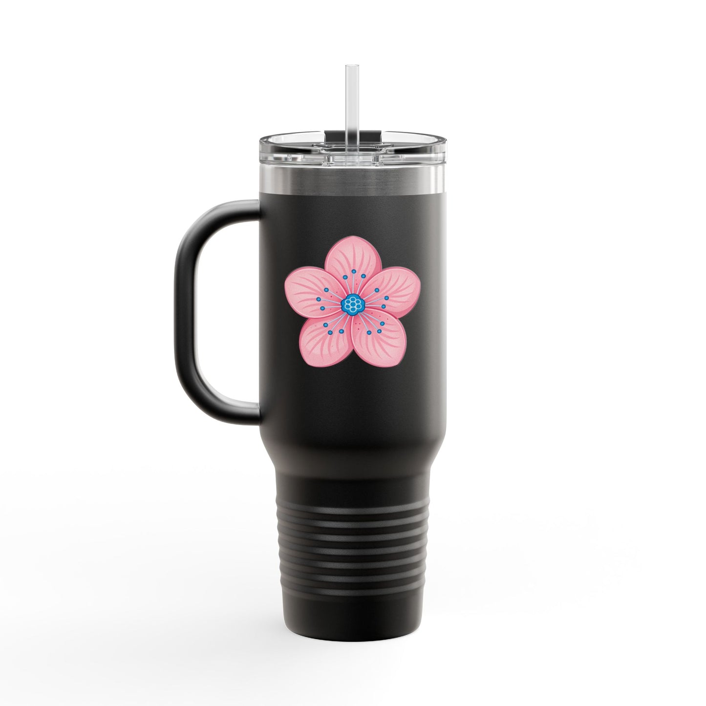 Charming Floral Insulated Travel Mug | 40oz Coffee Cup, Personalized Gift, Summer Hydration, Eco-Friendly Drinkware, Perfect for Road Trips