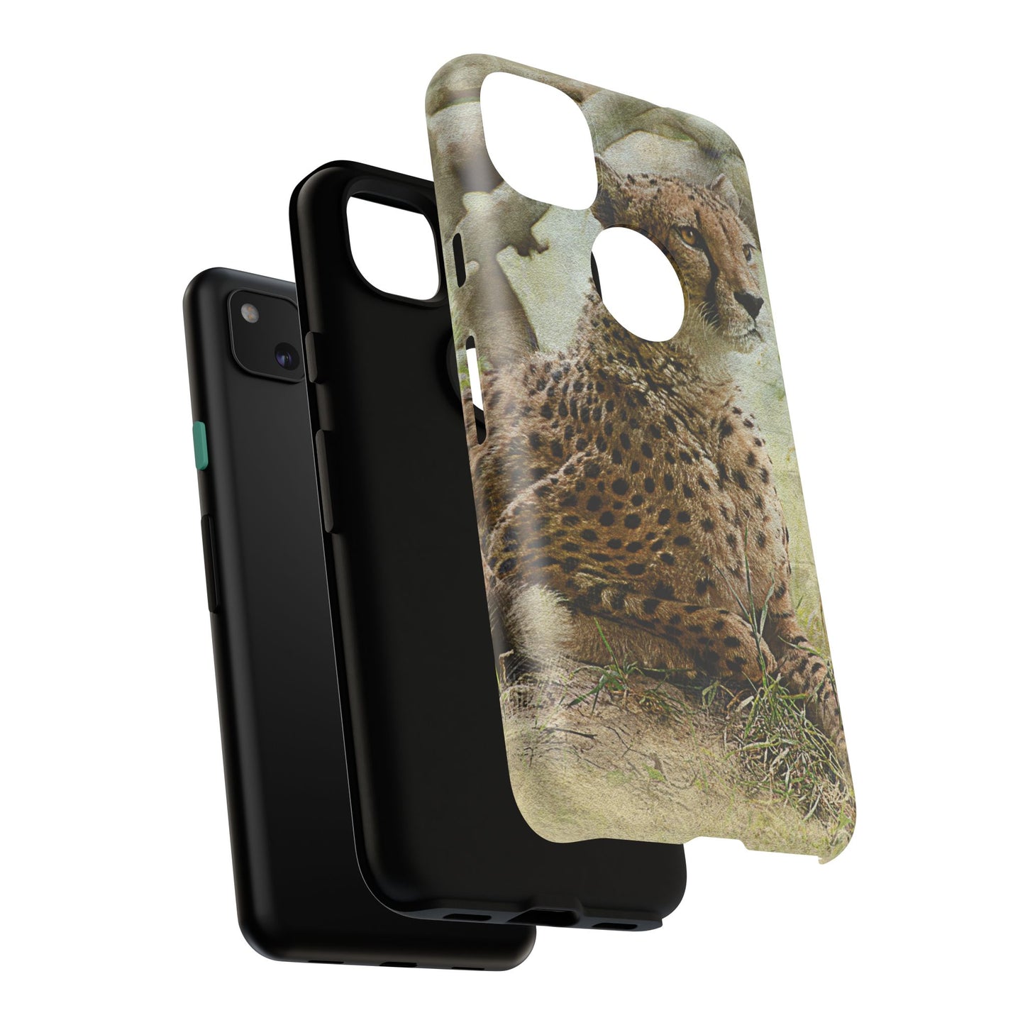 Cheetah Phone Case, Tough Cases, Animal Lover Gift, Wildlife Protection, Eco-Friendly Mobile Cover, Unique Phone Accessory