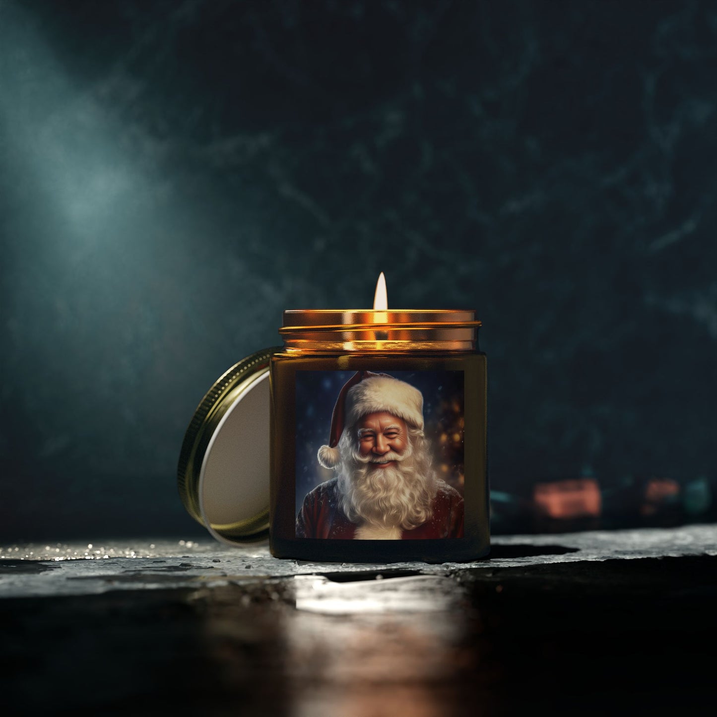 Festive Santa Scented Candle | Holiday Gift, Cozy Home Decor, Christmas Candle, Seasonal Aromatherapy, Unique Stocking Stuffer