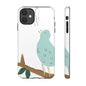 Birdsong Phone Case — Cute Blue Bird on Branch Protective Case