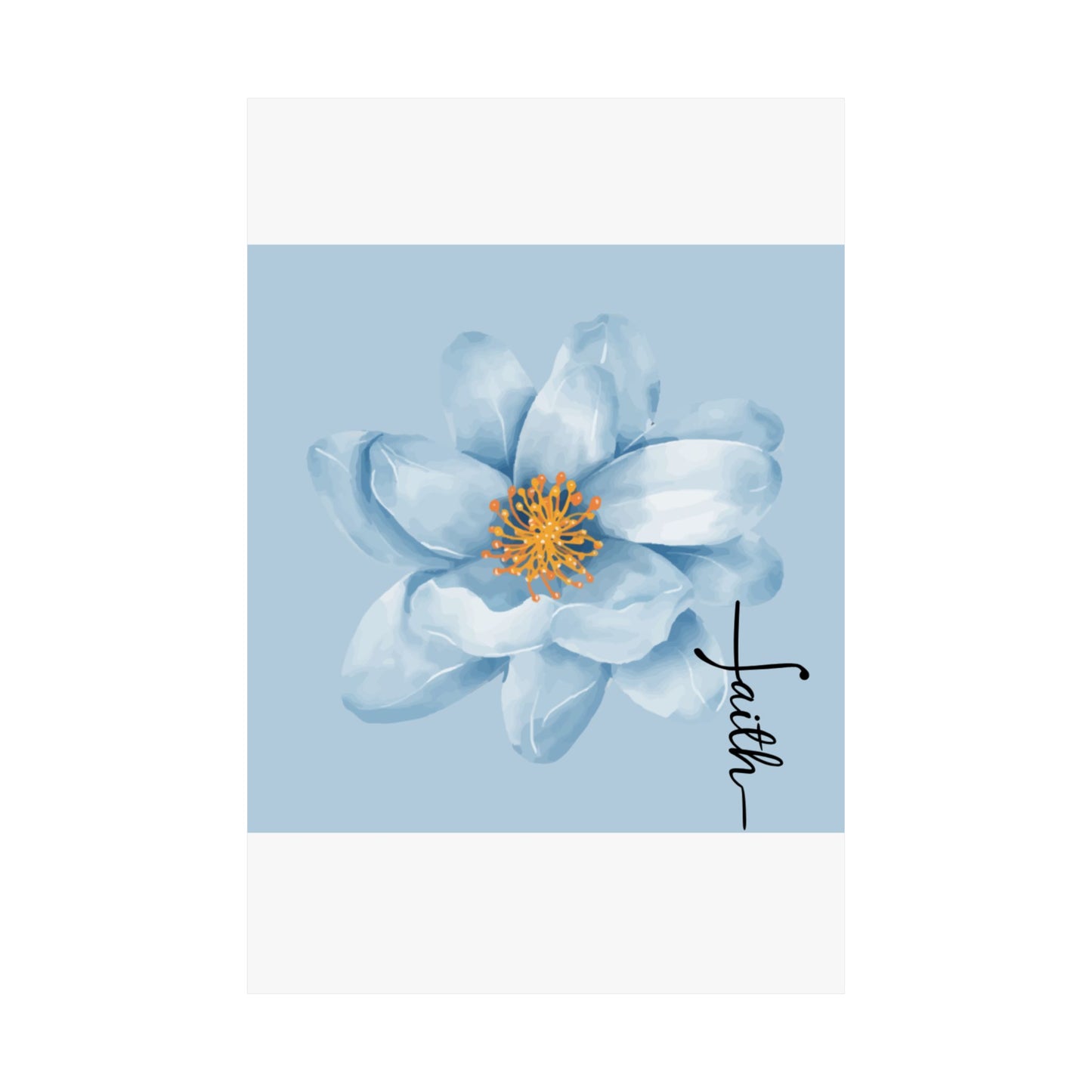 Faith-Inspired Matte Vertical Posters, Floral Wall Art, Motivational Decor