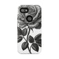Elegant Floral Phone Case - Tough Cases, Black Rose Design, Floral Phone Cover, Stylish Phone Accessory, Gift for Her, Mother's Day