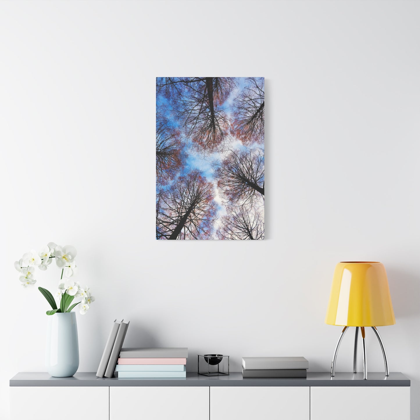 Winter Tree Canopy Matte Canvas Wall Art — Stretched 1.25"