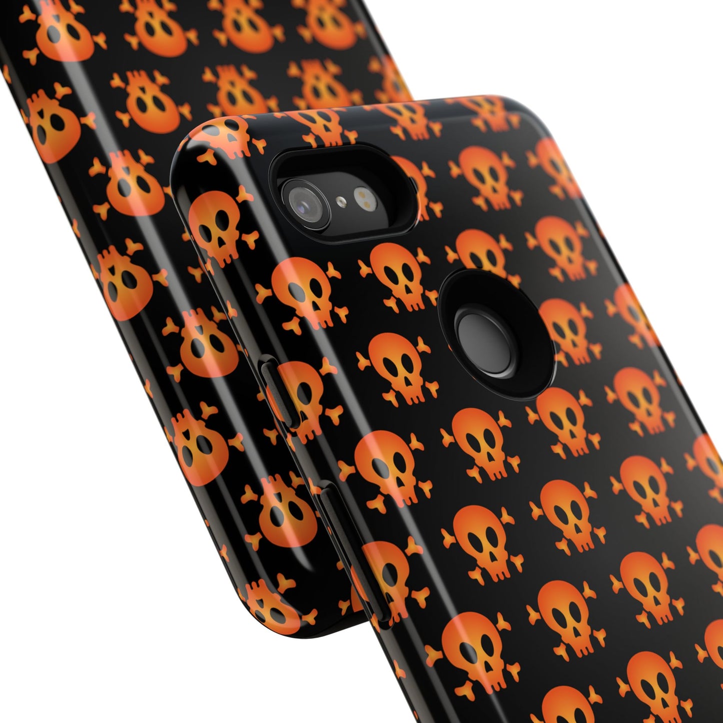 Halloween Skull Phone Case, Spooky Mobile Cover, Trick or Treat Accessory, Goth Gift, Skull Pattern Design