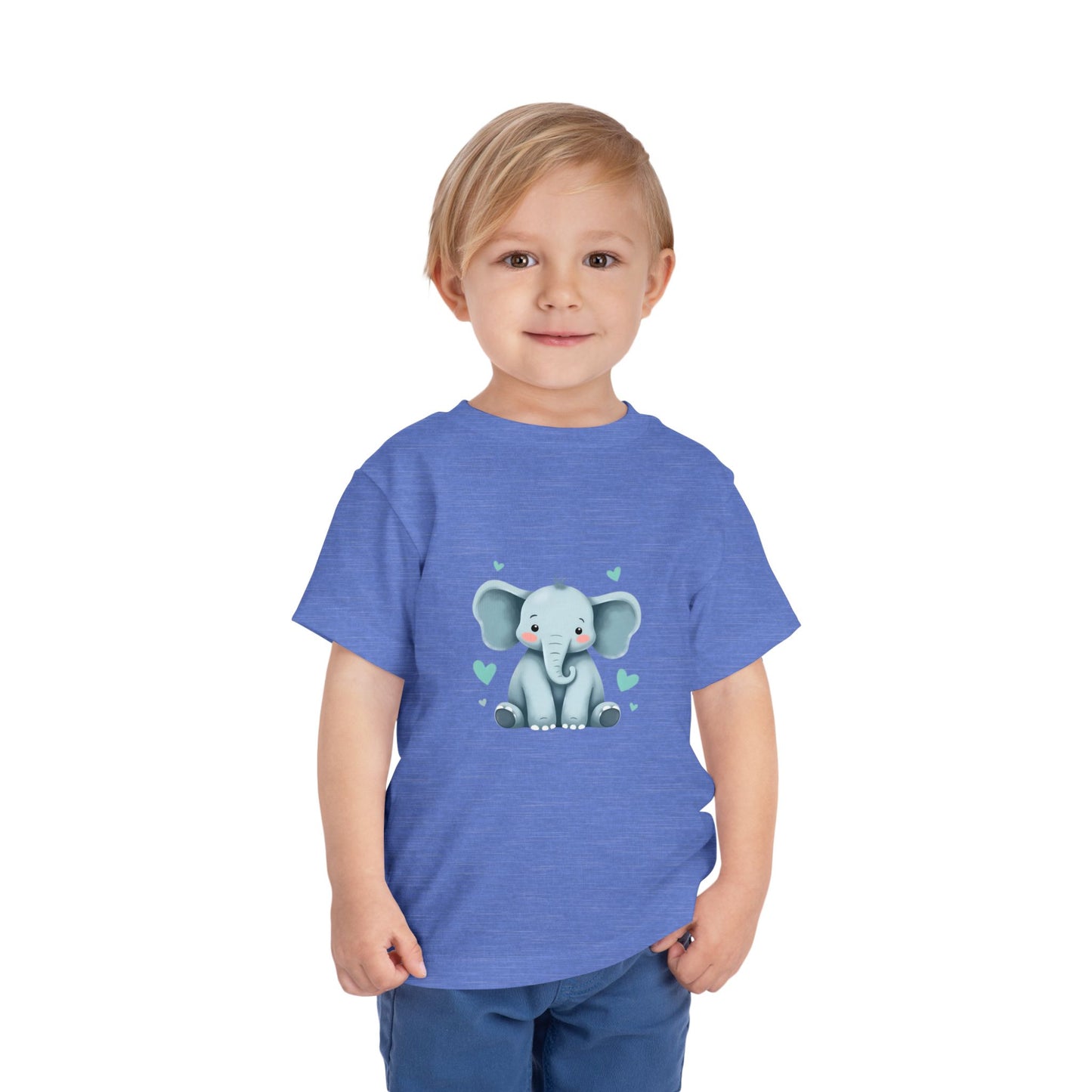 Adorable Elephant Toddler Tee, Kids Short Sleeve Shirt, Cute Baby Clothes, Elephant Lover Gift, Birthday Outfit