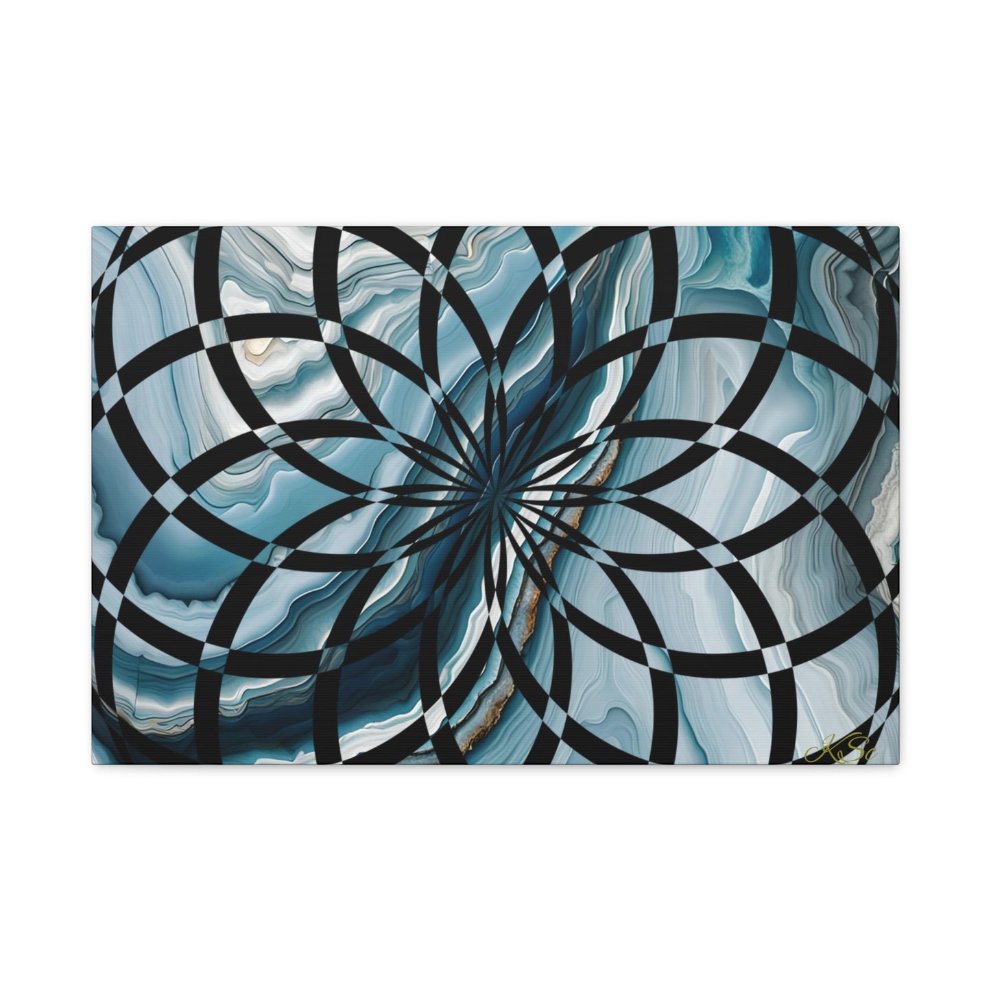 Abstract Geometric Art Canvas Print, Modern Wall