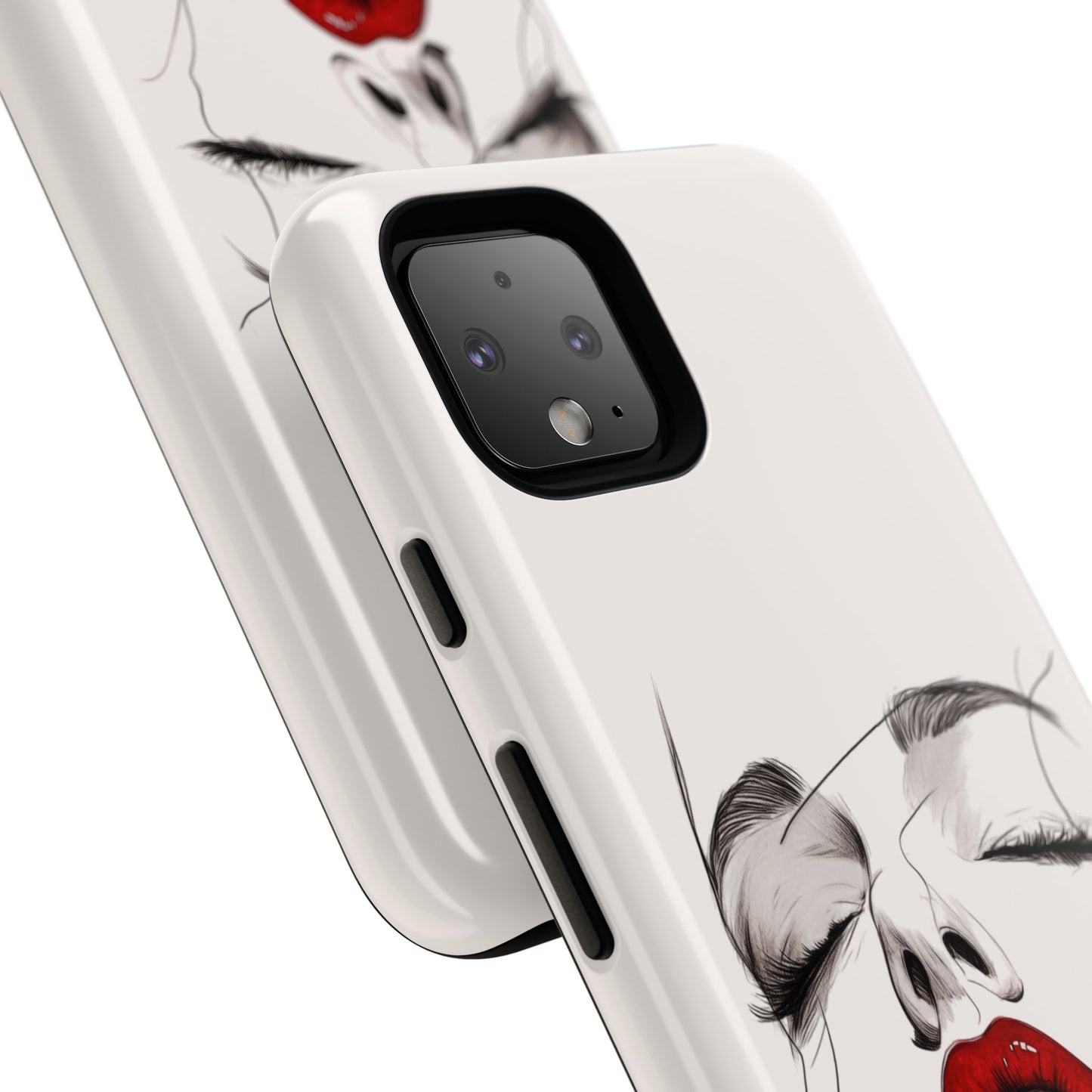 Stylish Phone Case with Artistic Lip Design, Femme Tech Accessory, Trendy Device Cover, Gift for Her, Unique Phone Accessories
