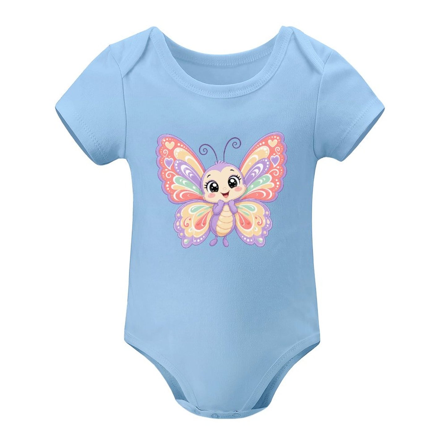 Short Sleeve Baby Romper - Butterfly