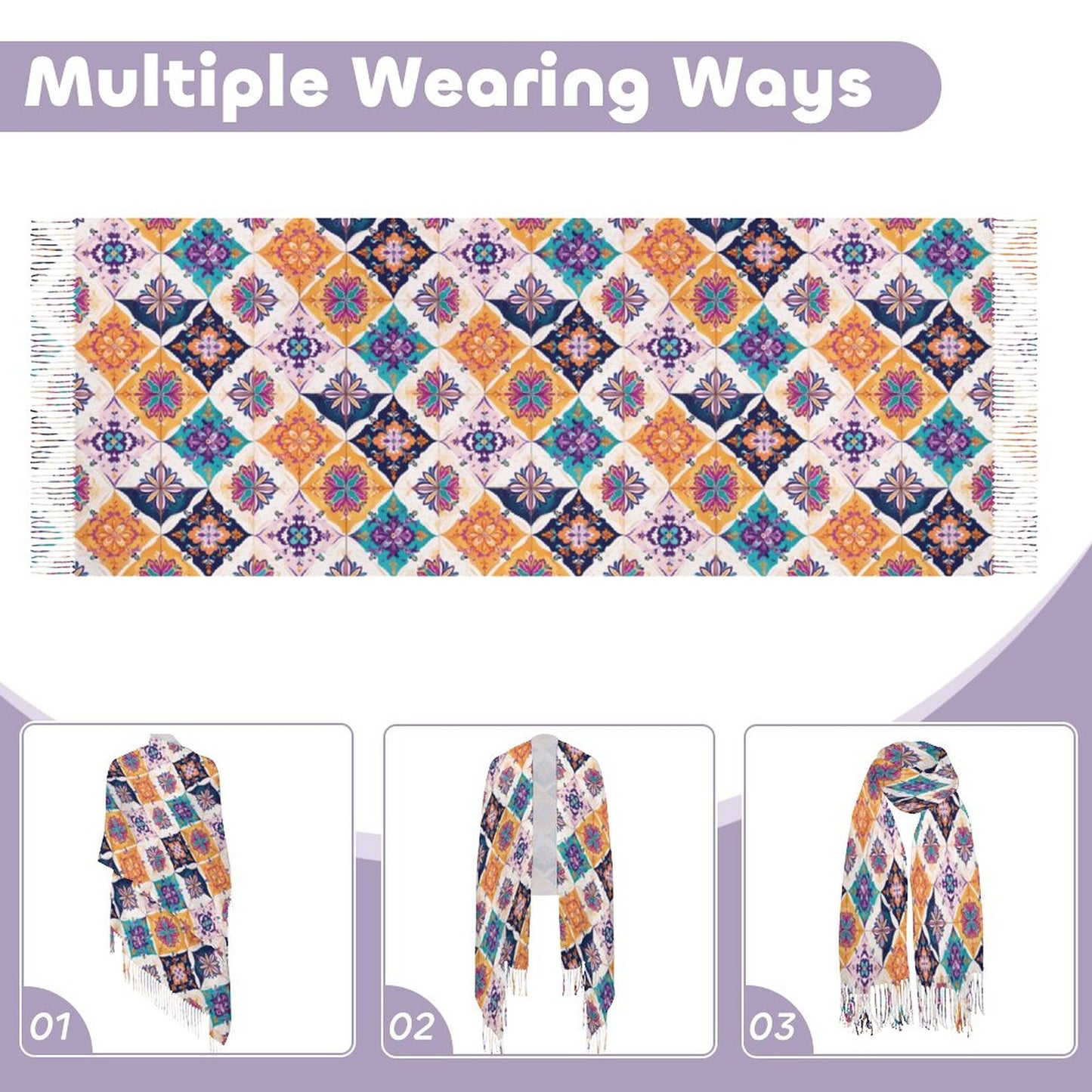 Cashmere-like Tassel Scarf