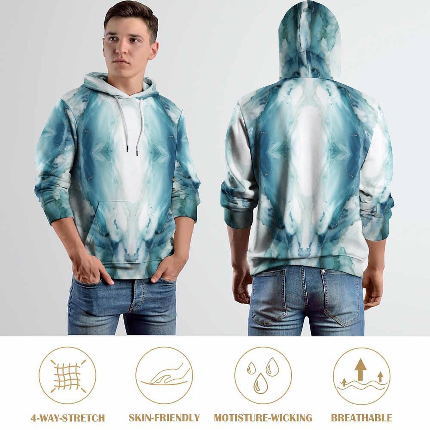 Cool Hoodie with Double-layer Cap